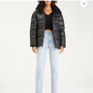 Sanctuary faux leather puffer jacket